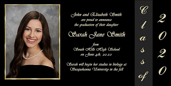 Graduation Announcement Style 4B