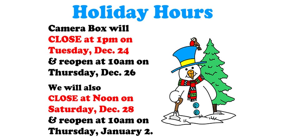 Christmas Hours Sign 2013 | CameraBox